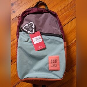 Topo Designs Light Pack Mineral Blue/Peppercorn NWT